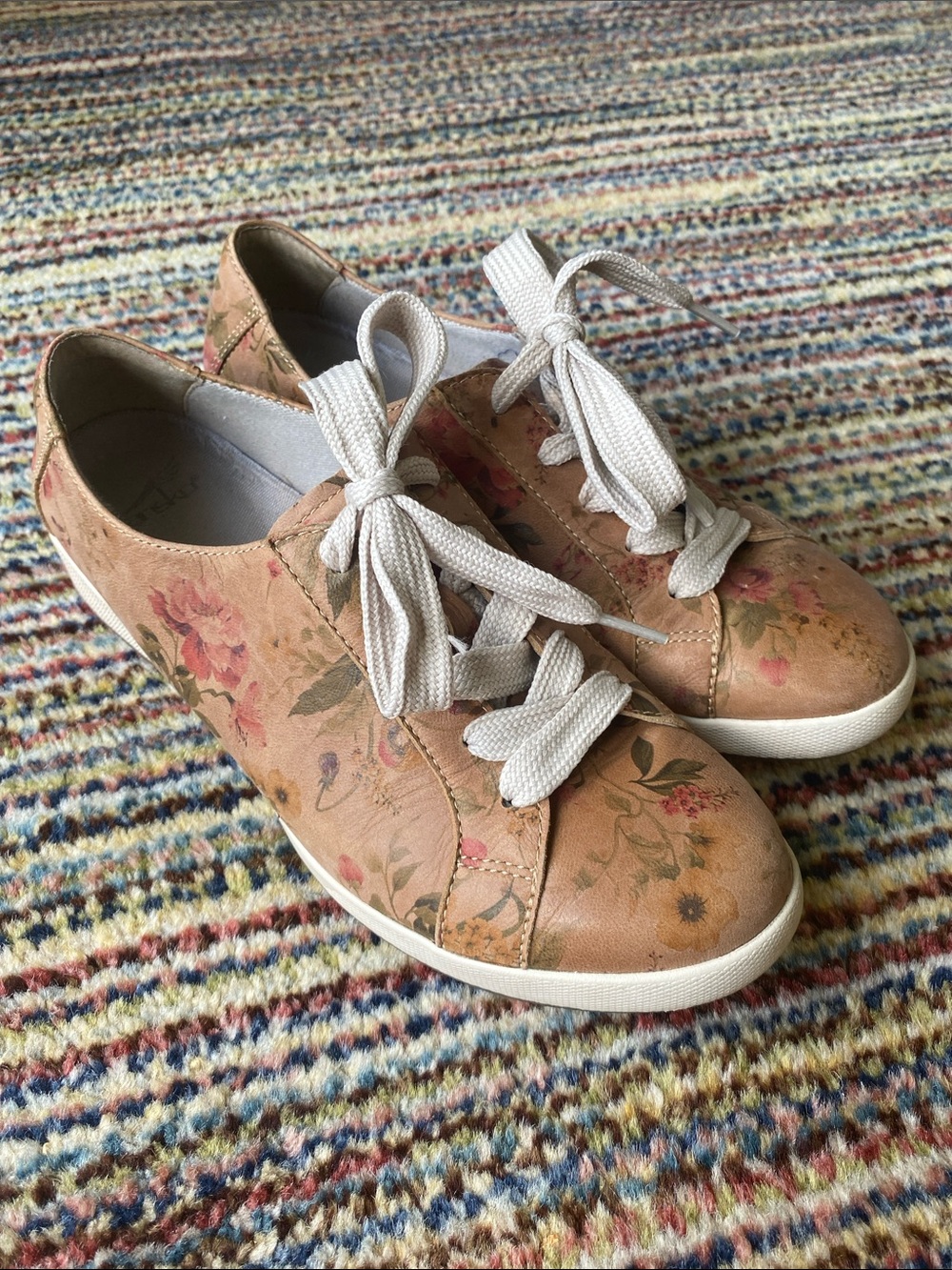 Dansko leather floral print sneakers EU40